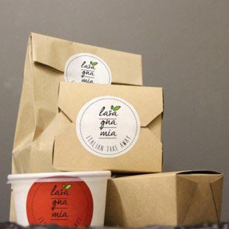 Takeaway Food Packaging Labels